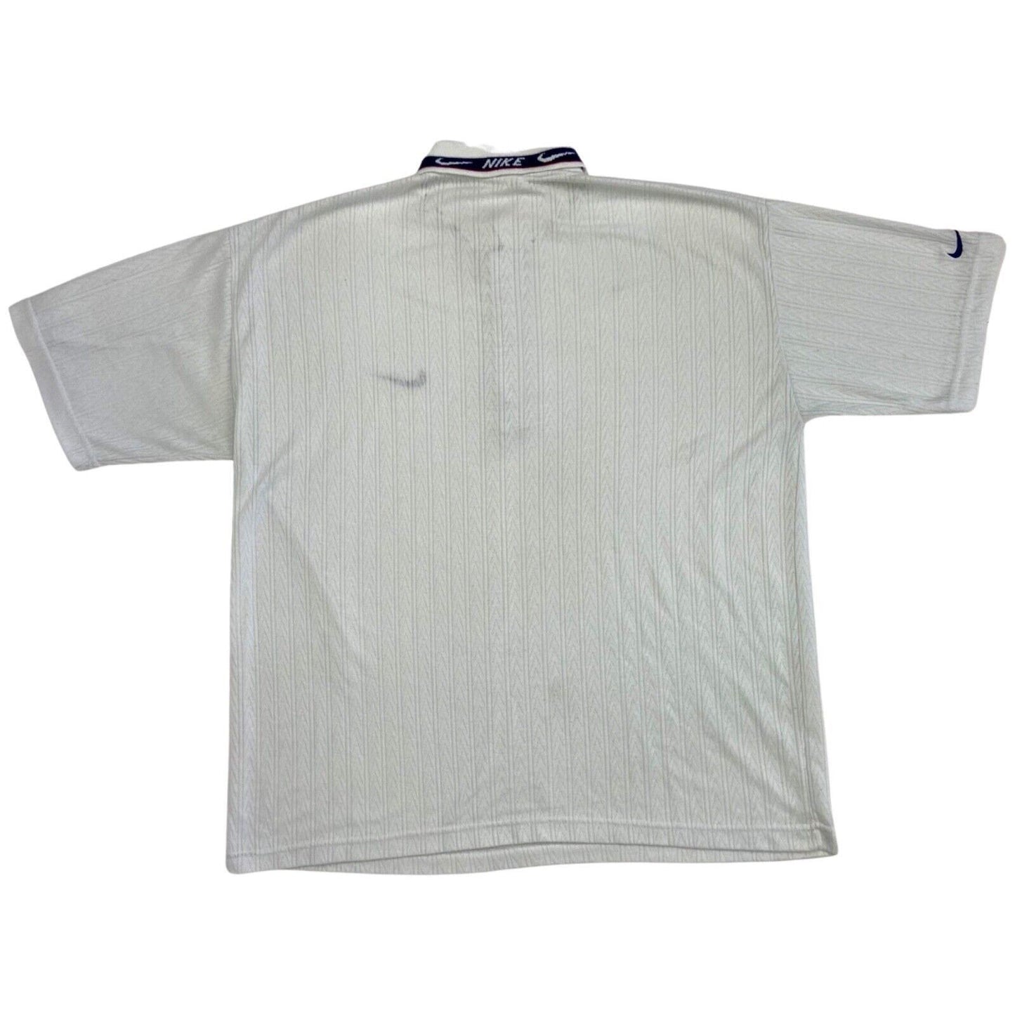Vintage 90s 00s White Nike Embroidered Polo Shirt L