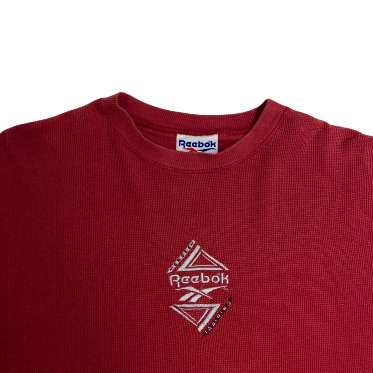 Vintage 90s 00s Red Embroidered Reebok T-shirt M