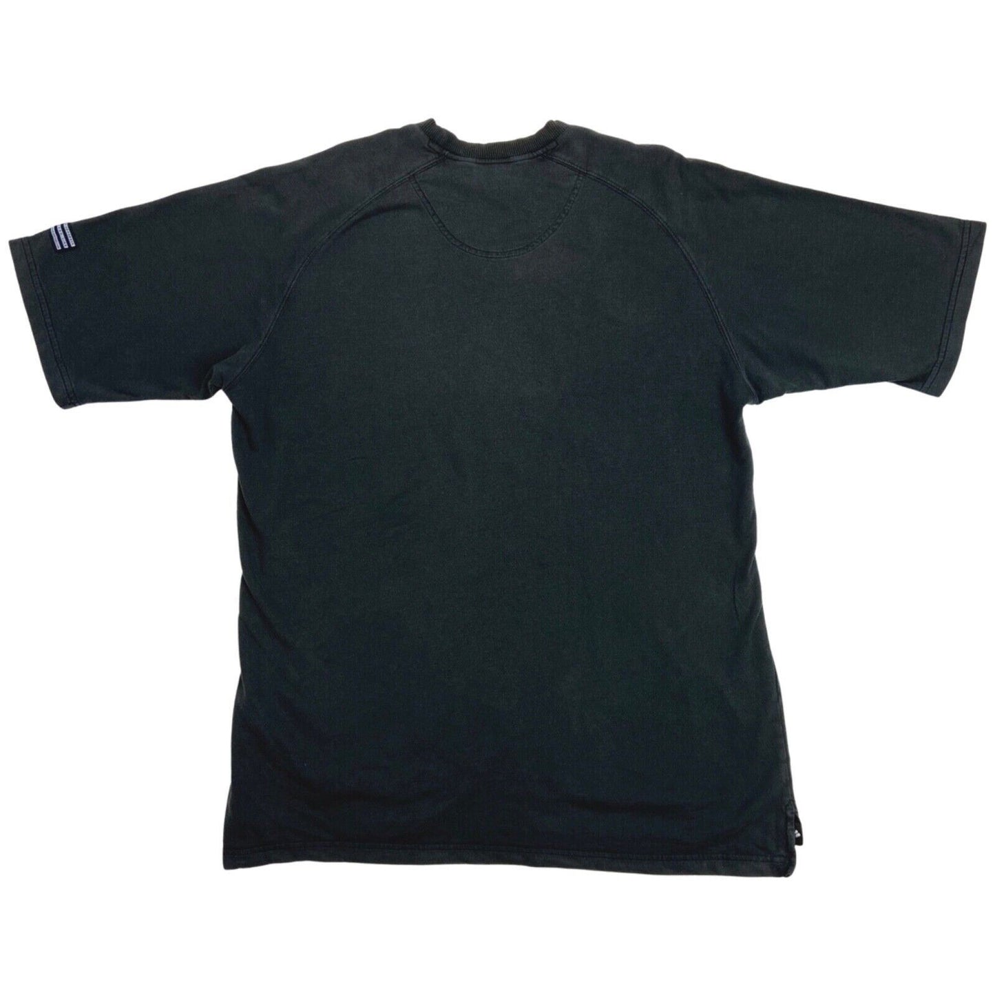 Vintage 90s Black Adidas Embroidered Logo T-shirt XL
