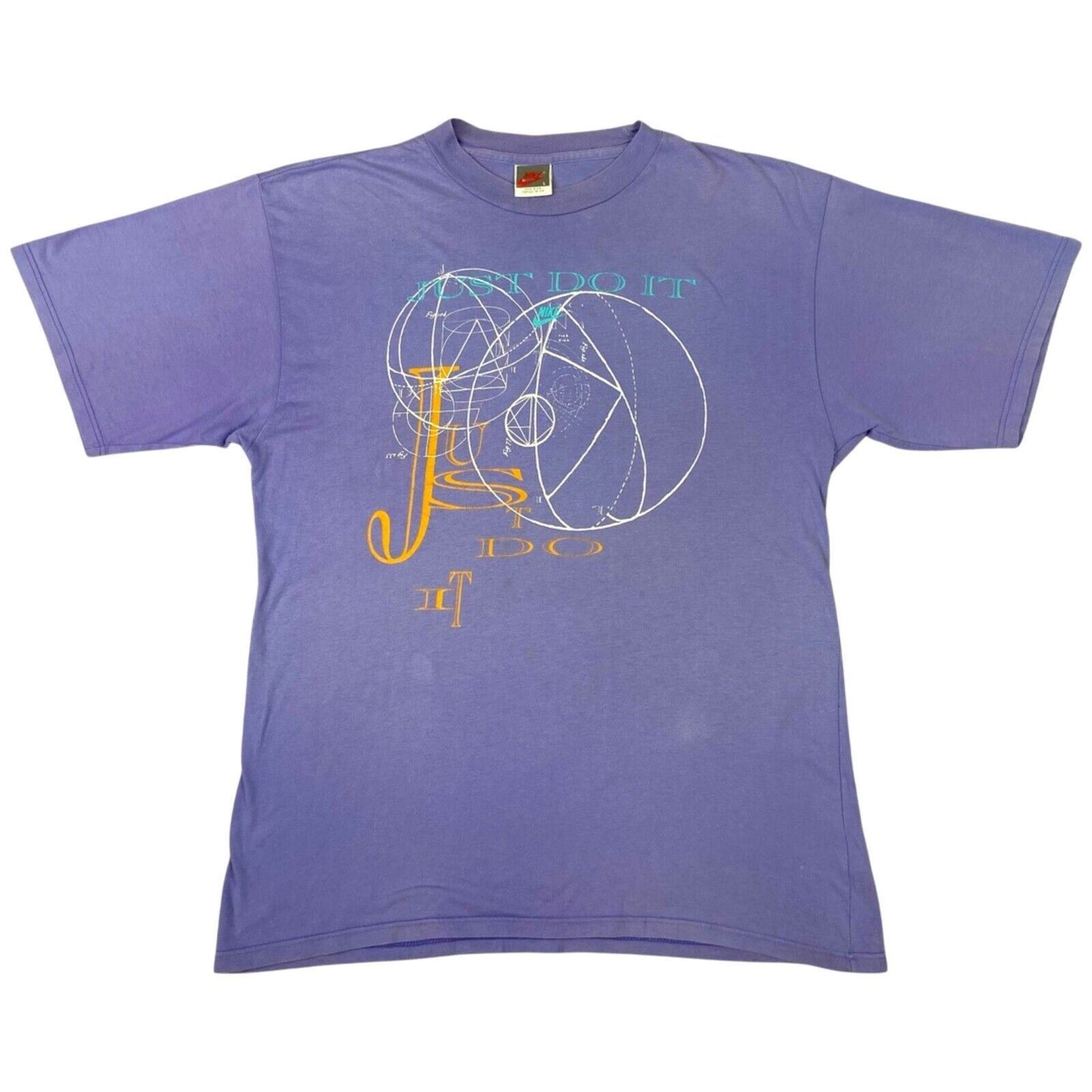 Vintage 90s 00s Purple Nike Just Do It Graphic Print T-Shirt L