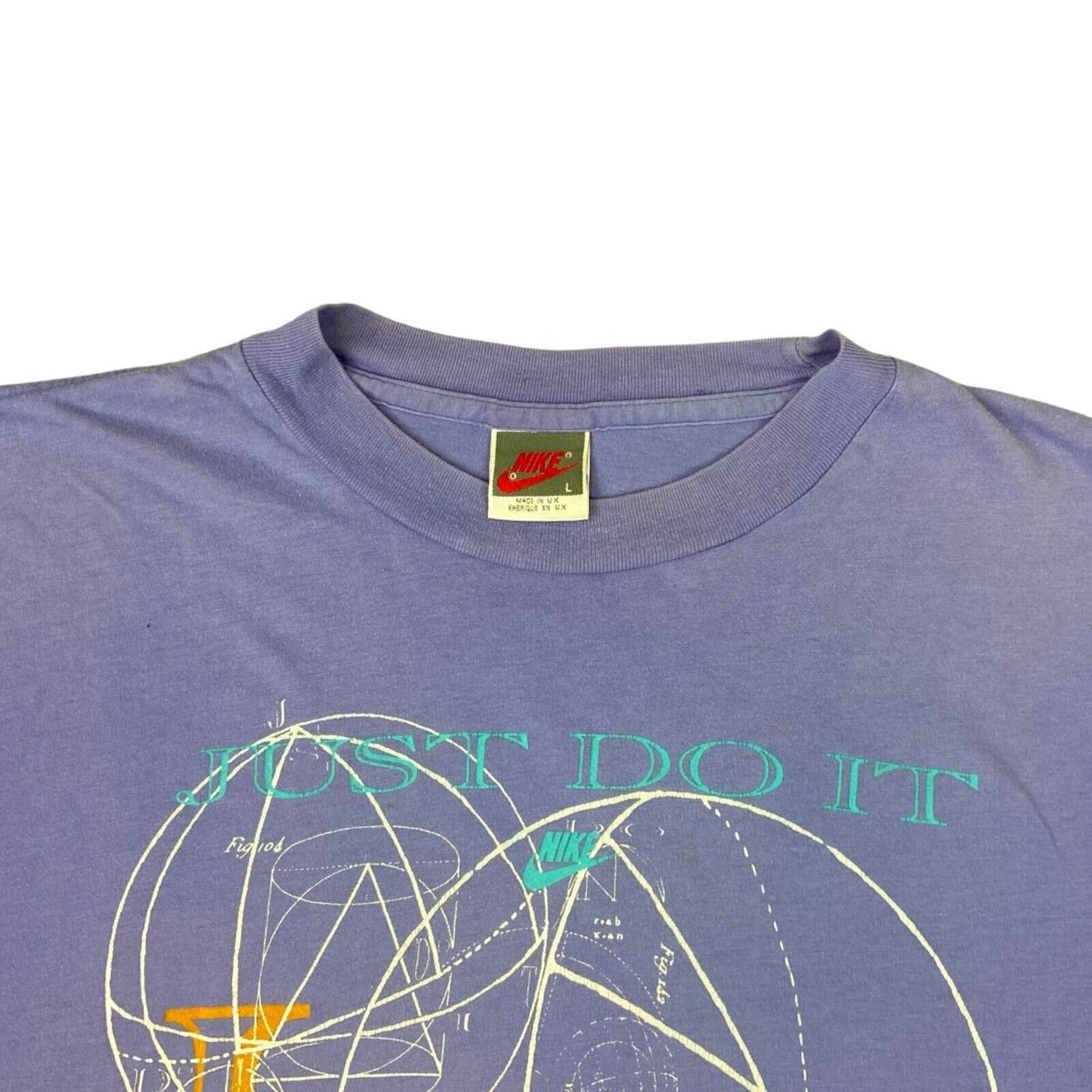 Vintage 90s 00s Purple Nike Just Do It Graphic Print T-Shirt L