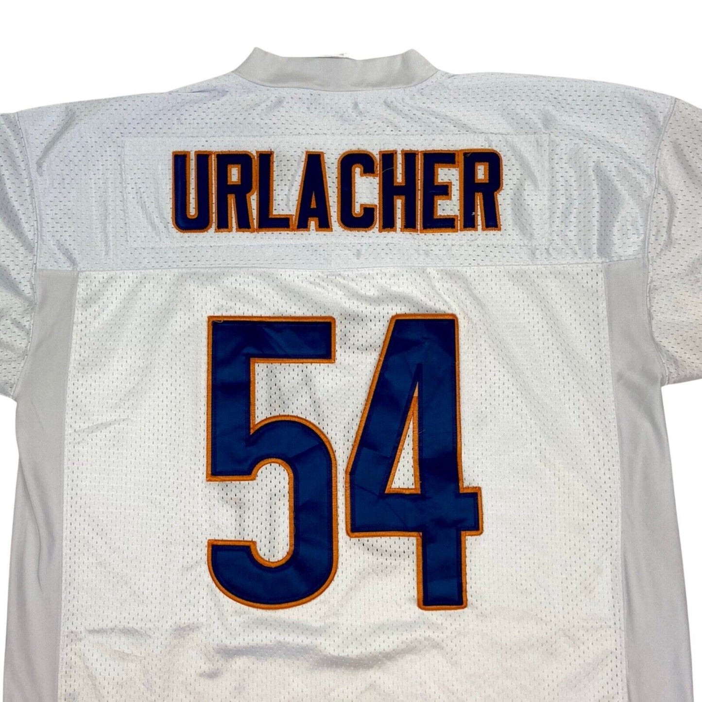 Vintage 90s White NFL Chicago Bears Urlacher Reebok Sports Jersey L