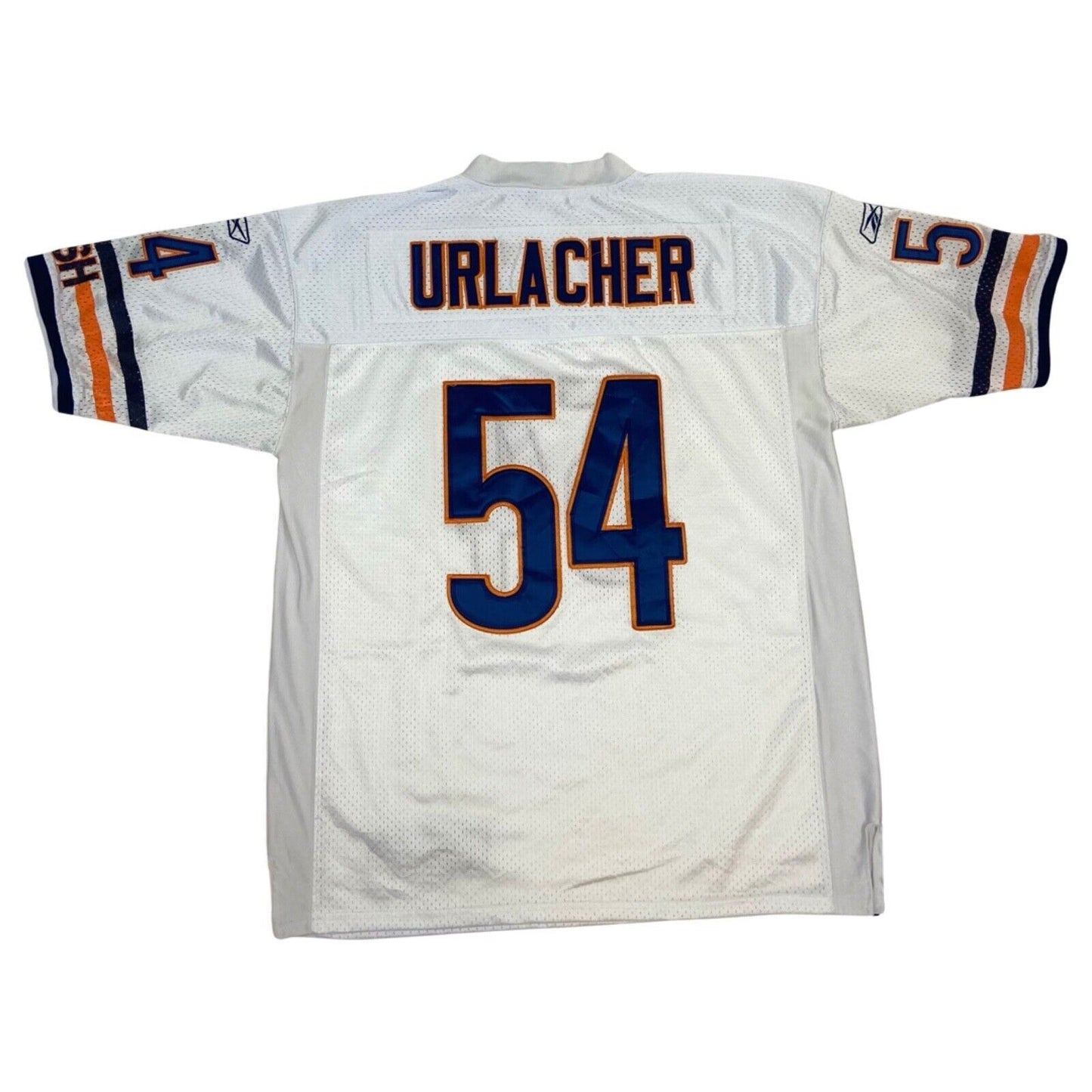 Vintage 90s White NFL Chicago Bears Urlacher Reebok Sports Jersey L