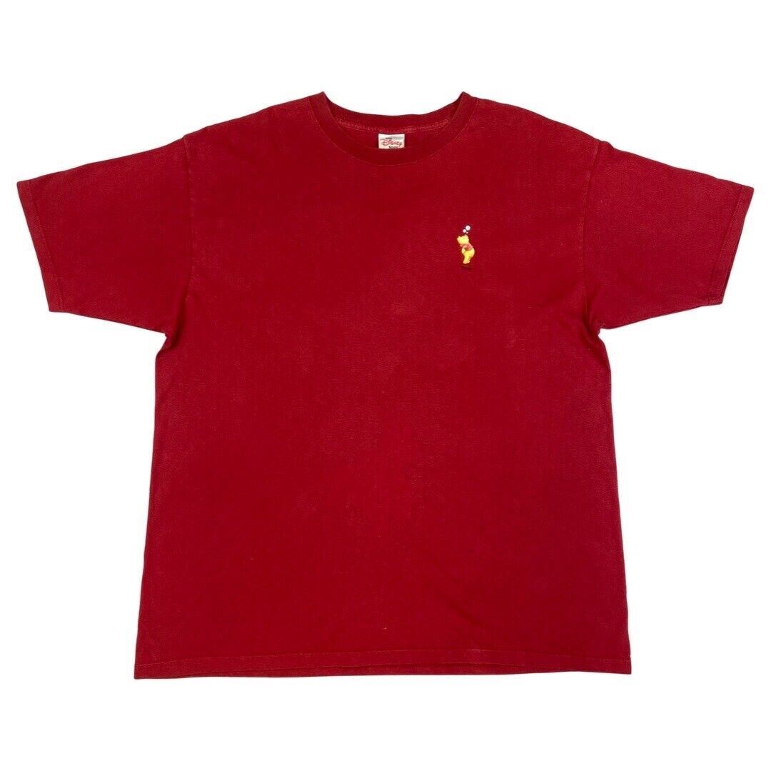 Vintage 90s 00s Red Winnie The Pooh Graphic T-shirt XL