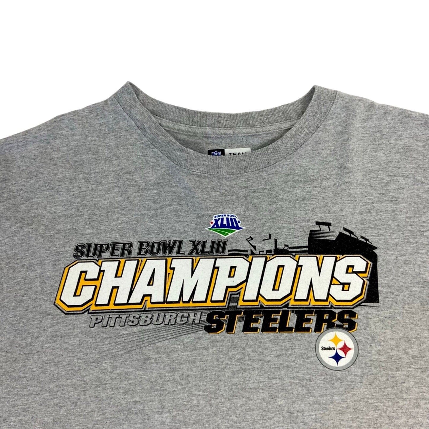 2006 Grey Pittsburgh Steelers T-shirt XXL