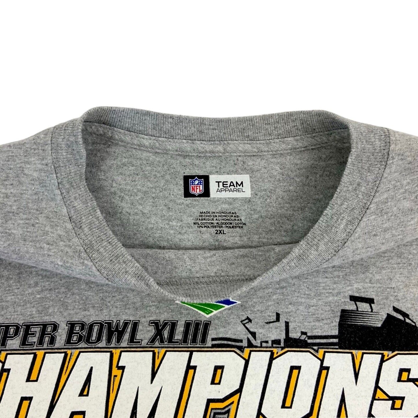 2006 Grey Pittsburgh Steelers T-shirt XXL