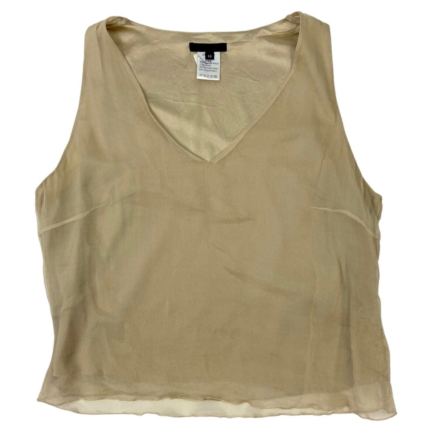 Vintage 90s Cream 100% Silk Renato Nucci Top 8 10 S