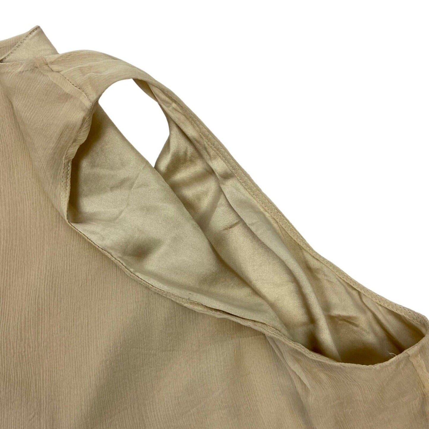 Vintage 90s Cream 100% Silk Renato Nucci Top 8 10 S