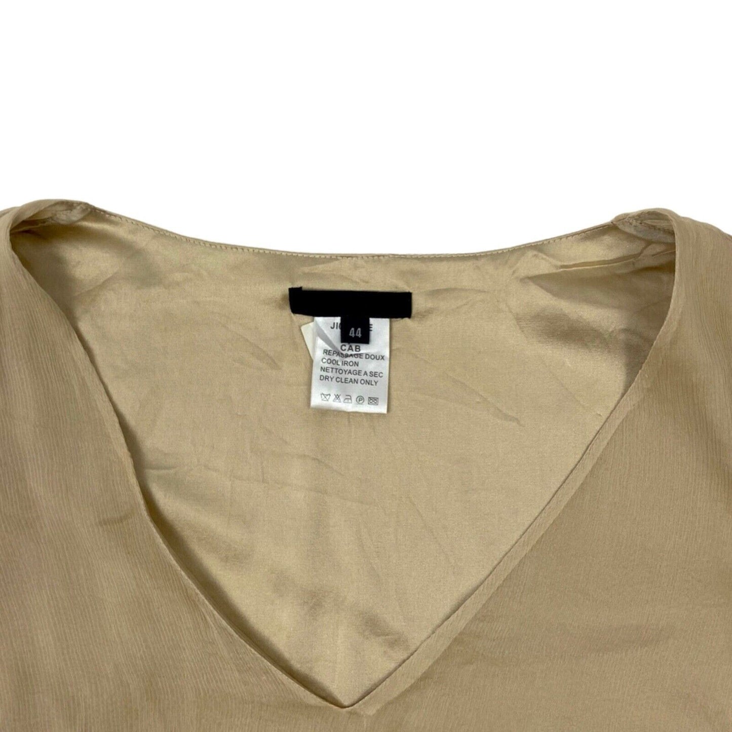 Vintage 90s Cream 100% Silk Renato Nucci Top 8 10 S