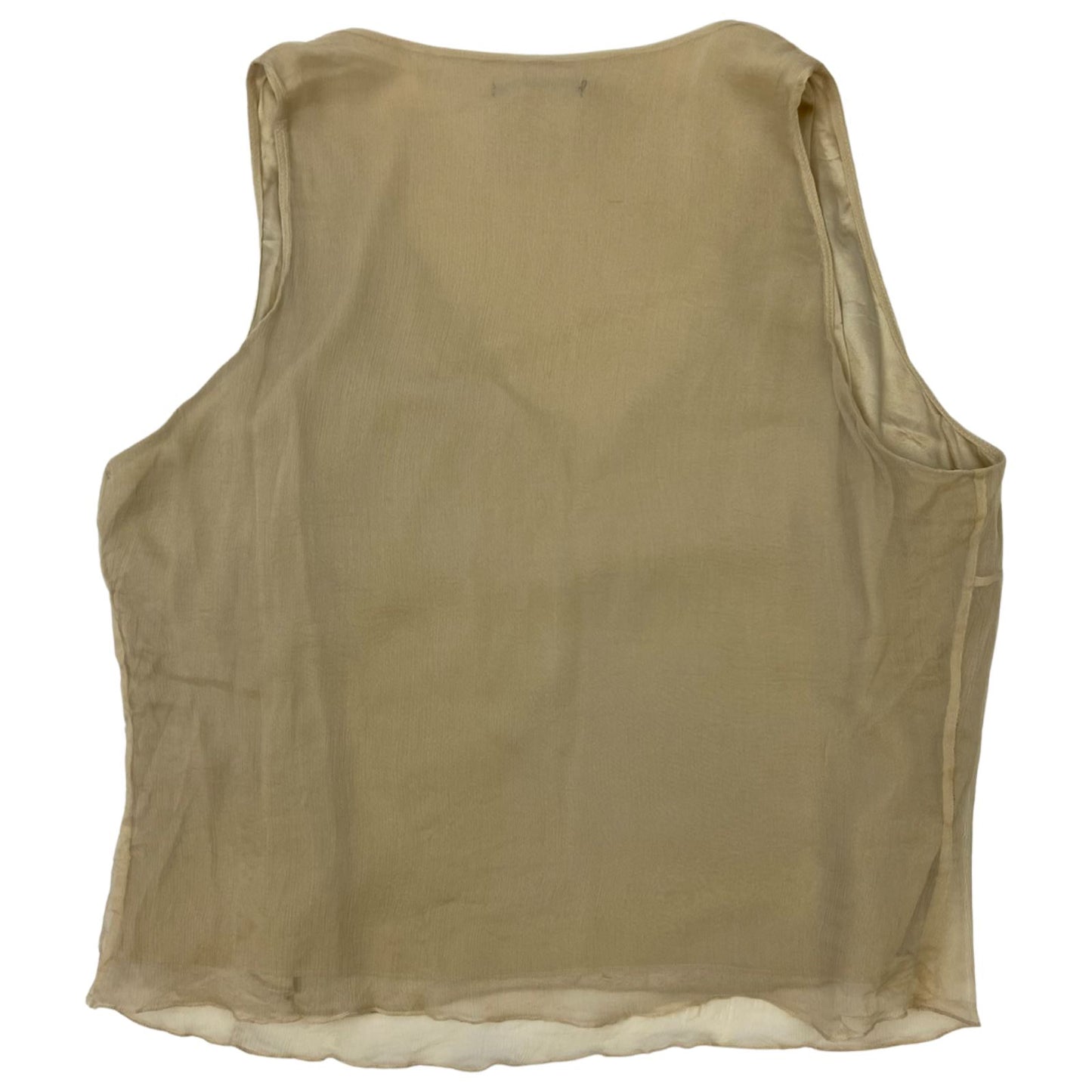 Vintage 90s Cream 100% Silk Renato Nucci Top 8 10 S