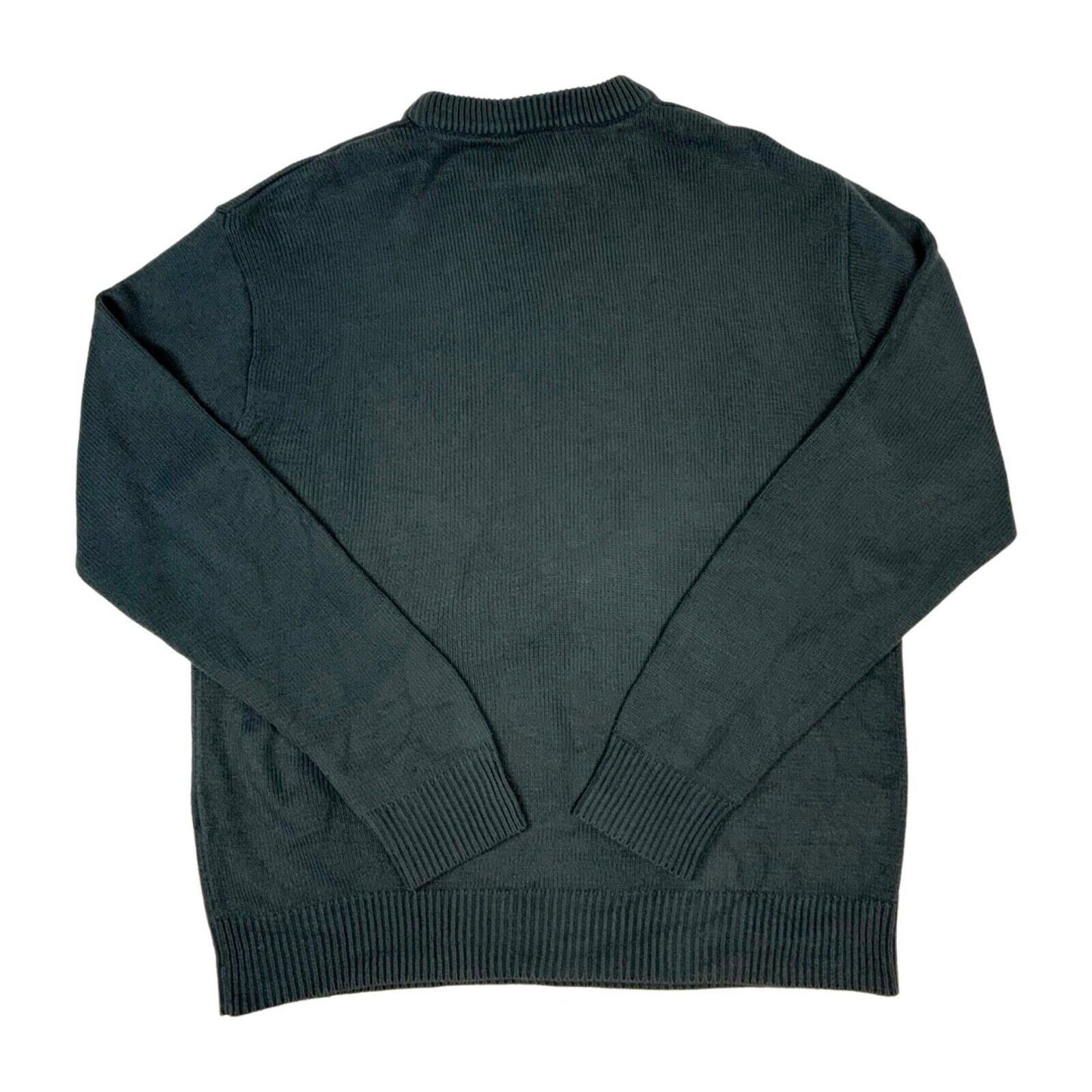 Vintage 90s Grey Embroidered Hugo Boss Knit Sweater L