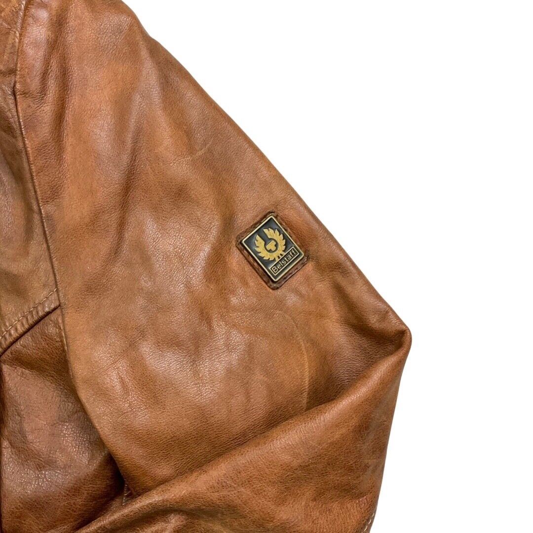 RARE BELSTAFF LEATHER DOUGLAS BLAZER MOTORCYCLE JACKET MALENOTTI GOLD LABEL XXX