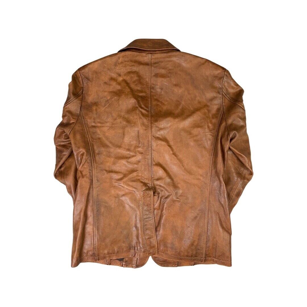 RARE BELSTAFF LEATHER DOUGLAS BLAZER MOTORCYCLE JACKET MALENOTTI GOLD LABEL XXX