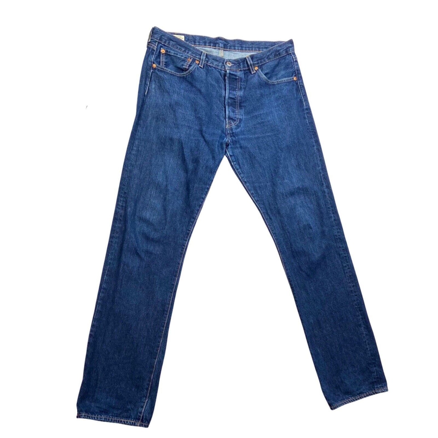 LEVIS BIG E 501 PREMIUM DARK INDIGO STRAIGHT JEANS ROCKABILLY MOD 34 W 34 L