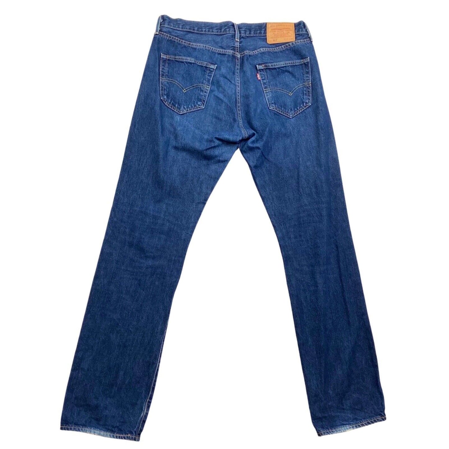 LEVIS BIG E 501 PREMIUM DARK INDIGO STRAIGHT JEANS ROCKABILLY MOD 34 W 34 L