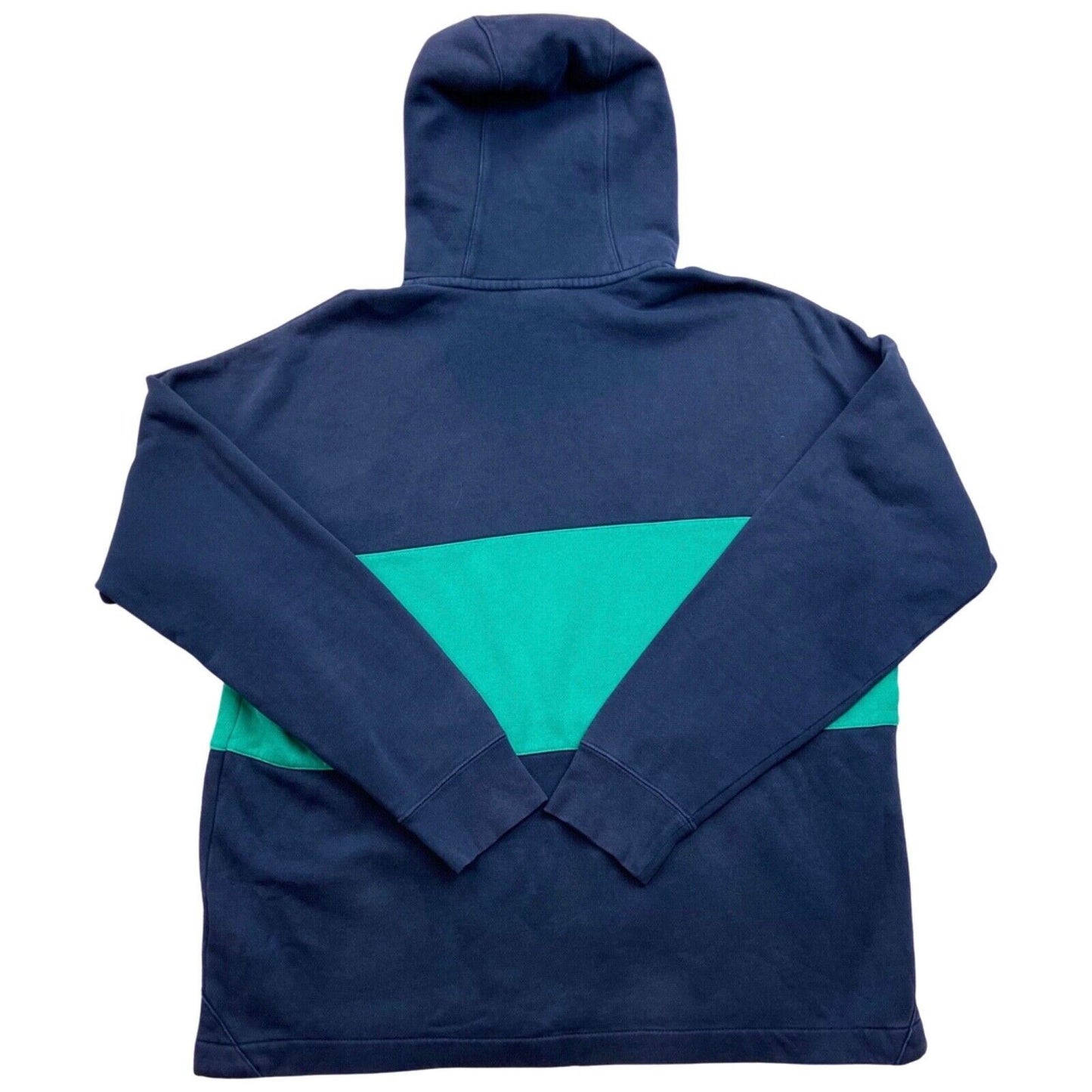 Preloved 90s 00s Blue Green Nike Air Graphic Print Hoodie XL