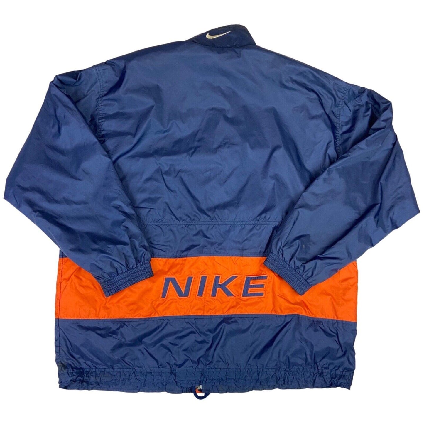 Vintage 90s Blue Orange Nike Waterproof Windbreaker Jacket L