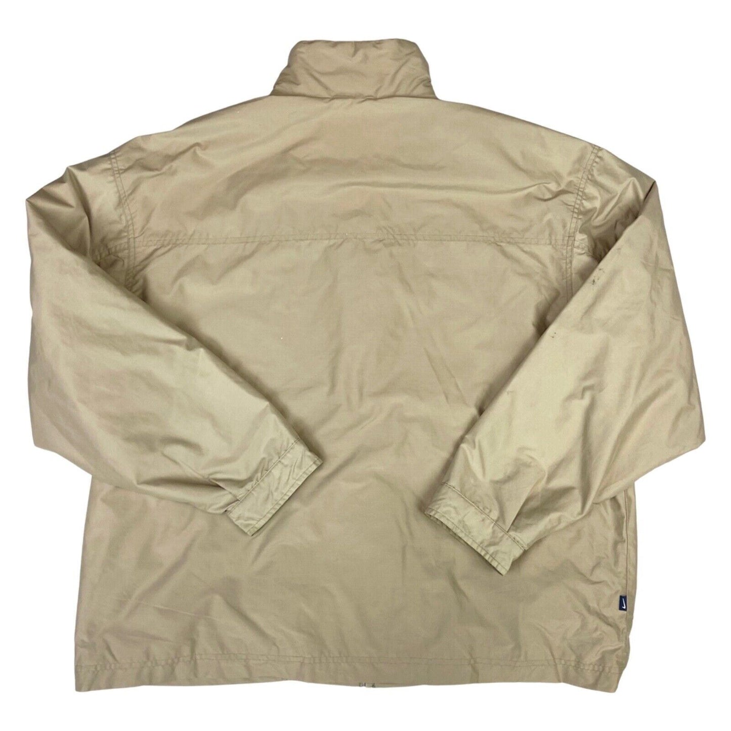 Vintage 90s Beige Nike Embroidered Water Resistant Jacket L