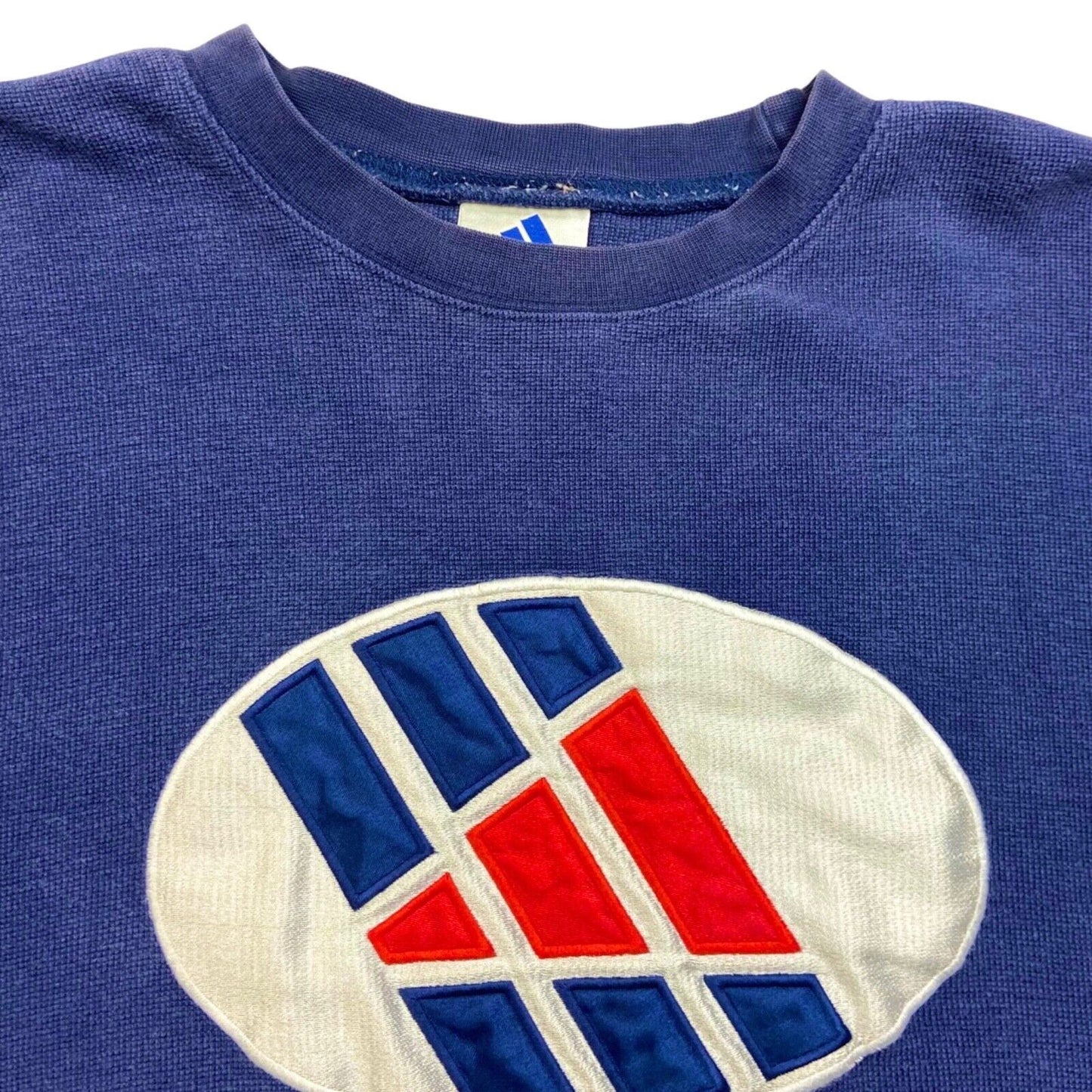 Vintage 90s Blue Red Adidas Sweater XL
