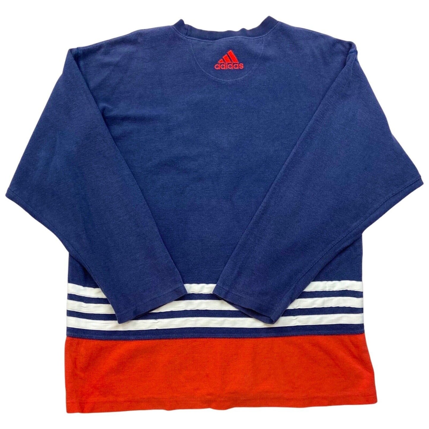 Vintage 90s Blue Red Adidas Sweater XL