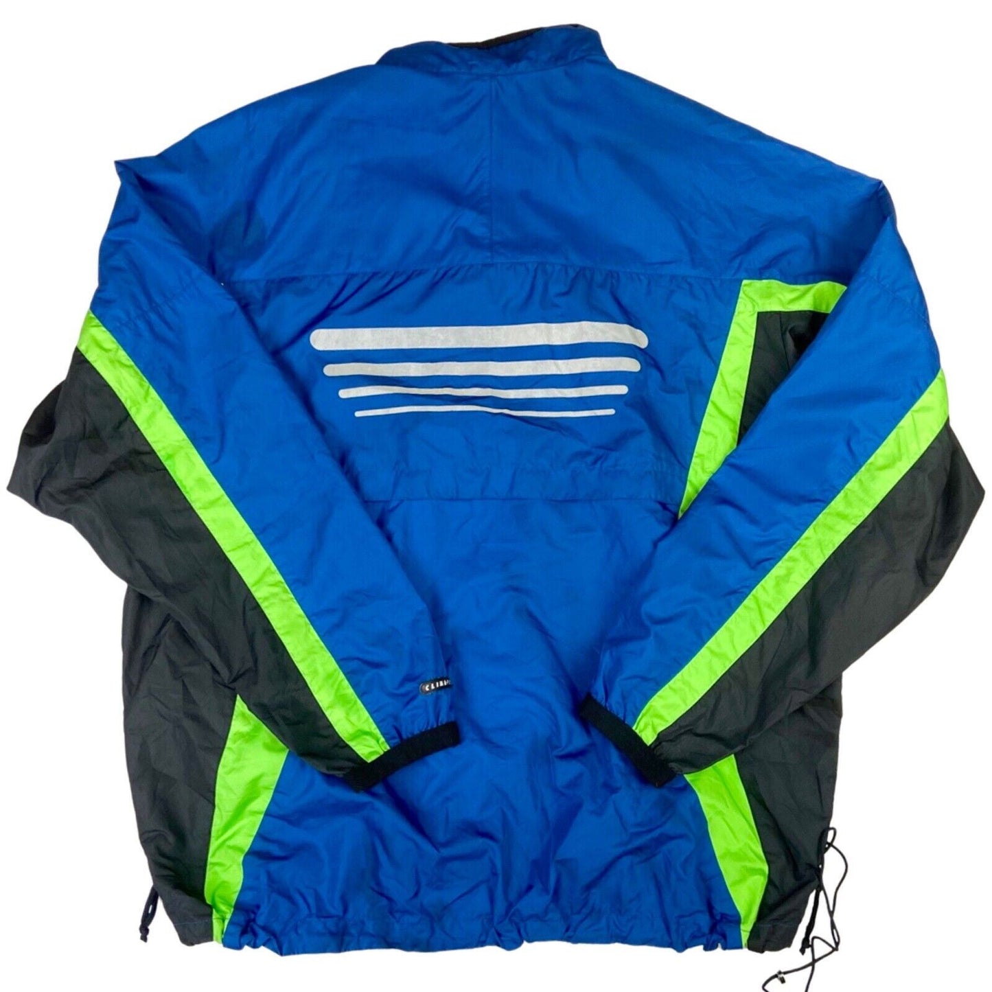 Vintage 90s Blue Black Green Nike Embroidered Windbreaker XL