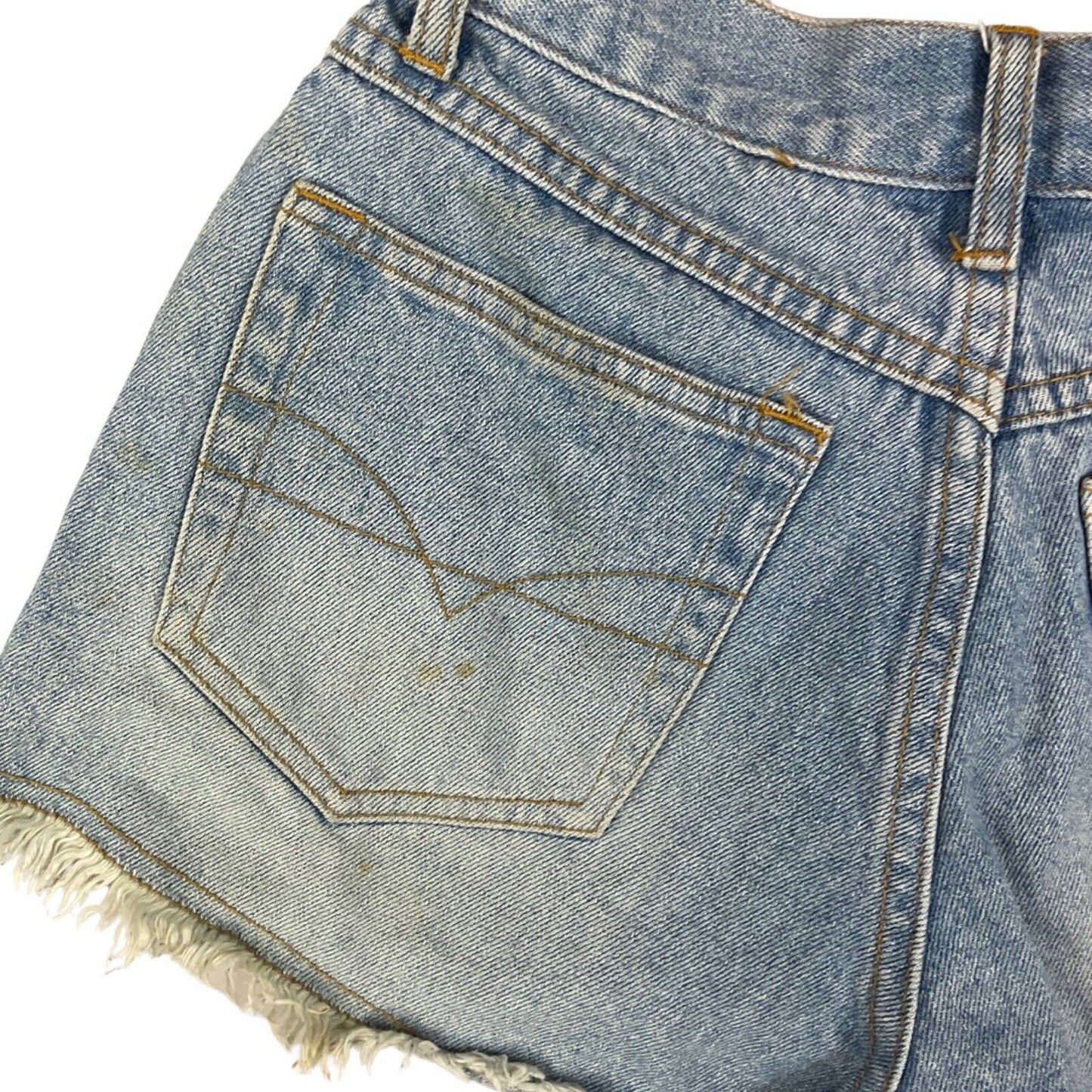 Vintage Y2K Blue Light Wash Denim Cut Off Shorts 8 10 S
