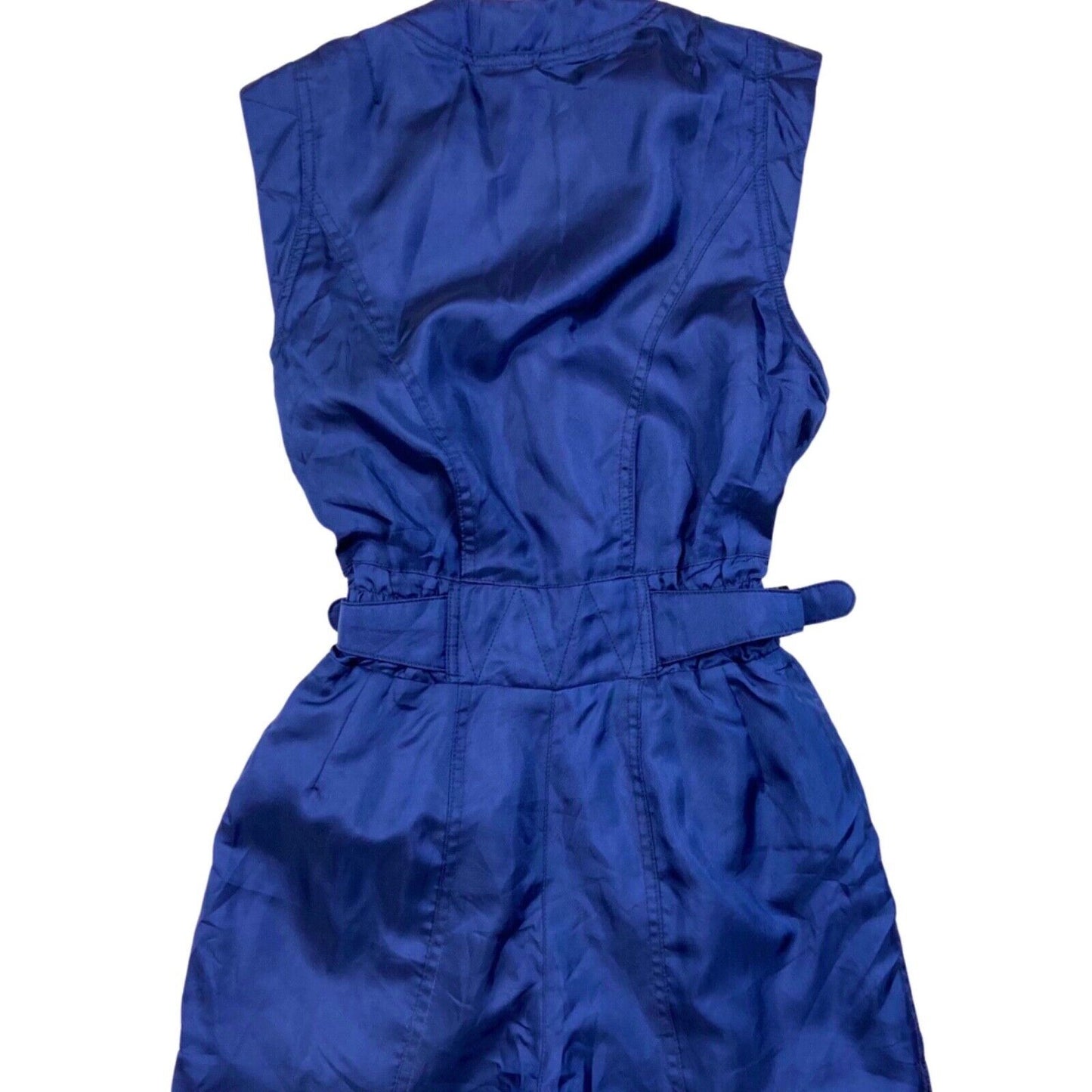 Vintage Super Rare 80s Navy Blue Ellesse Sleeveless Ski Jumpsuit 8 10 S