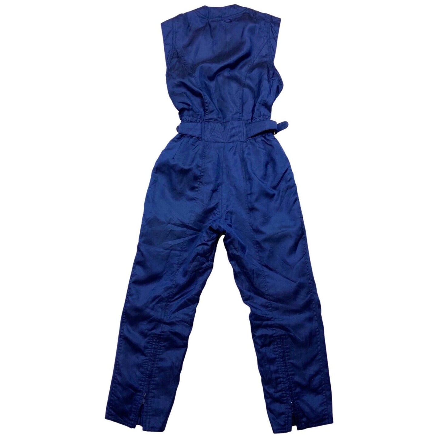 Vintage Super Rare 80s Navy Blue Ellesse Sleeveless Ski Jumpsuit 8 10 S