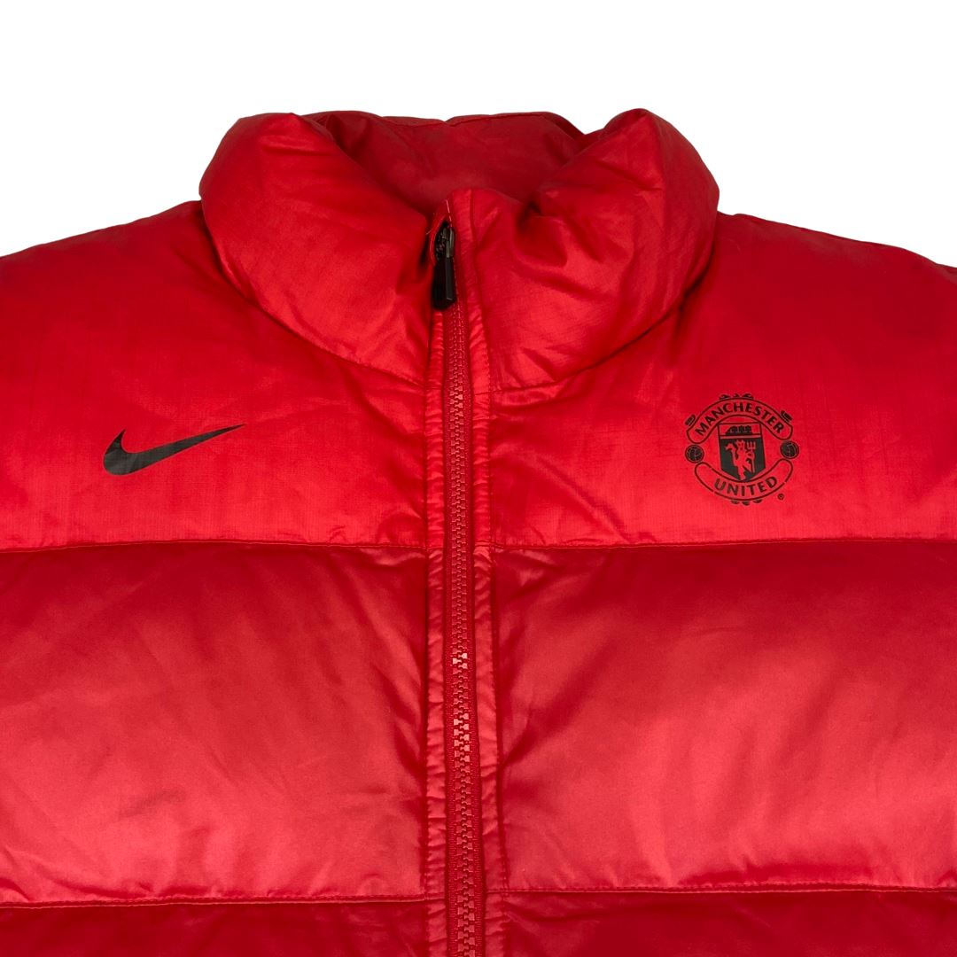 2012 Red Nike Puffer Jacket Manchester United M