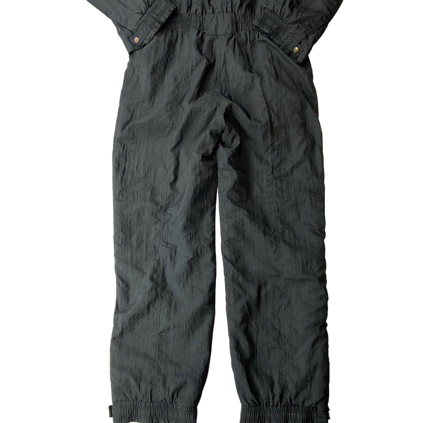 Vintage 80s 90s Black Champion Ski Suit Retro Winter Sportswear L