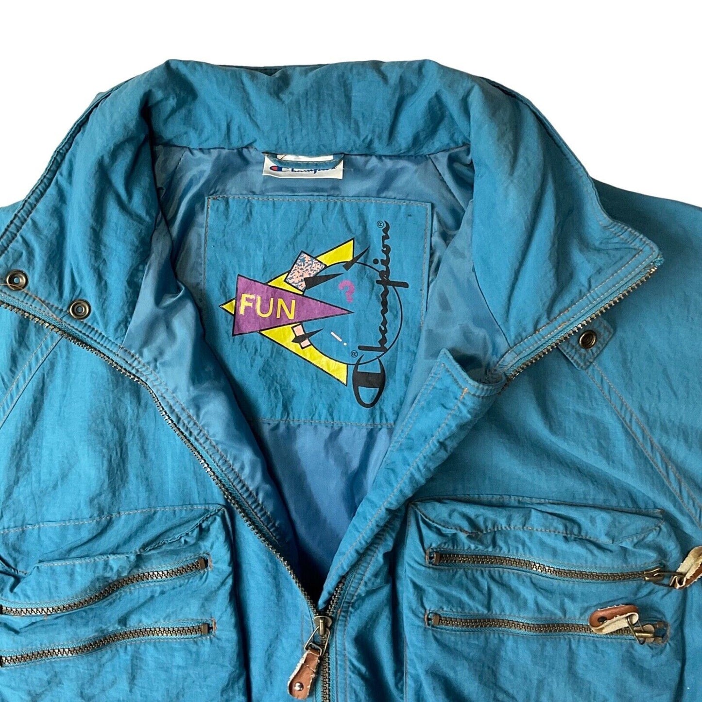 Vintage 80s 90s Blue Champion Ski Suit Retro Winter Sportswear L