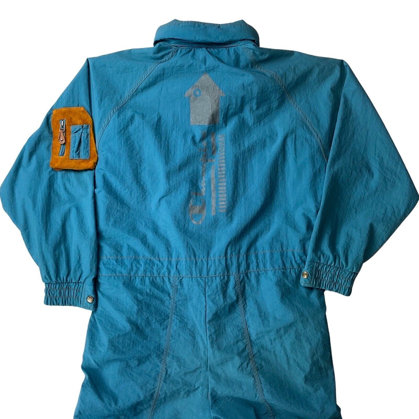 Vintage 80s 90s Blue Champion Ski Suit Retro Winter Sportswear L