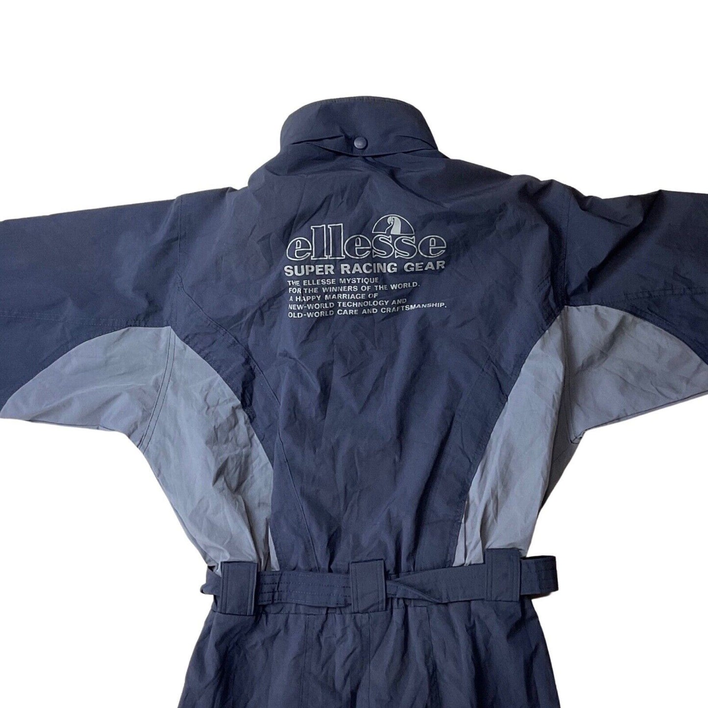 Vintage 80s 90s Navy blue Ellesse Ski Suit Super Racing Gear M
