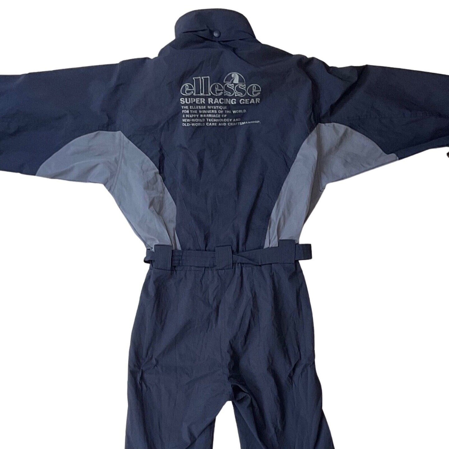 Vintage 80s 90s Navy blue Ellesse Ski Suit Super Racing Gear M
