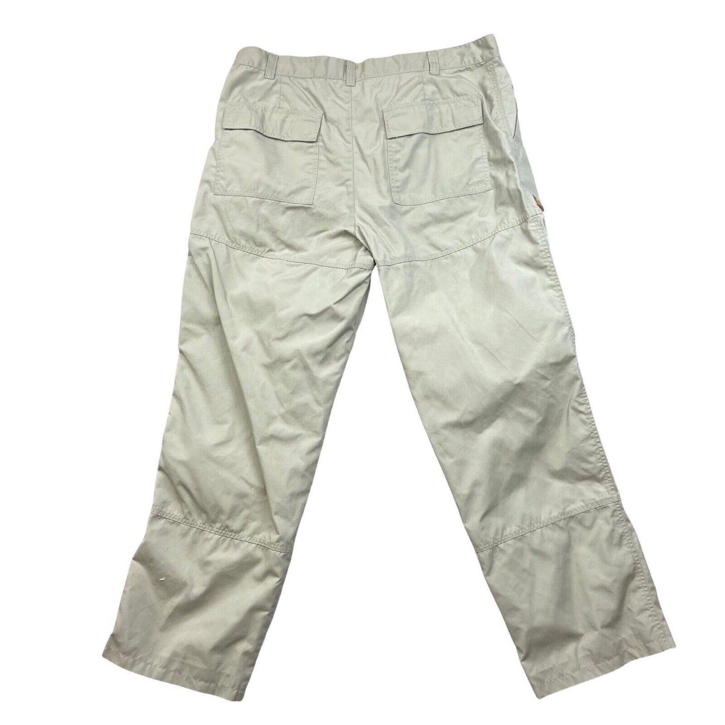 Vintage 90s 00s Light Cream Fjällräven Cargo Trousers W38 L31 1/2 L