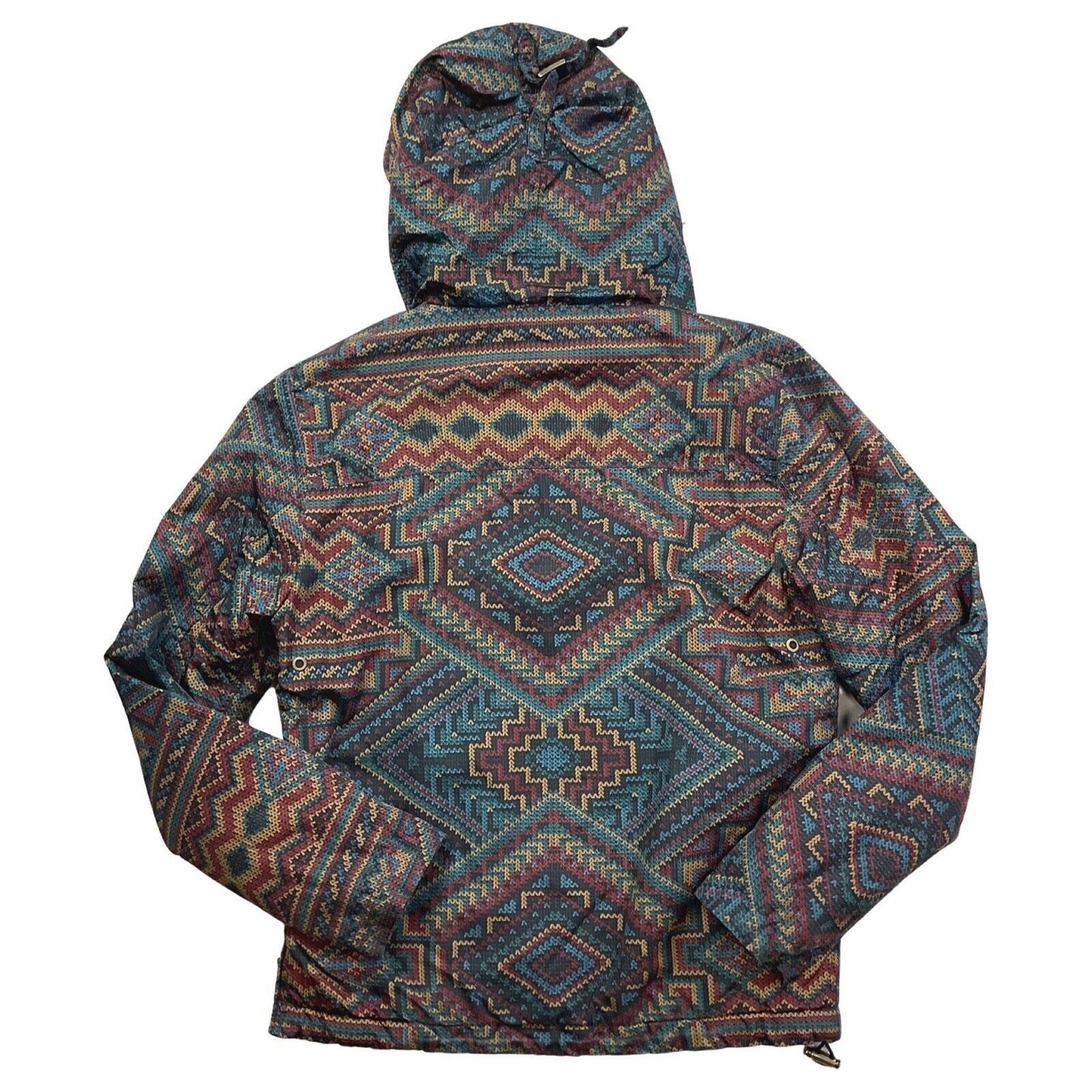 Vintage 90s 00s Napapijri Rainforet Printed Pullover Waterproof Jacket S