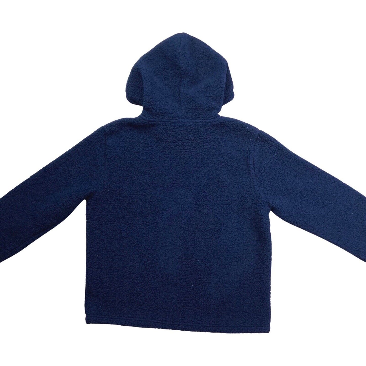 Vintage 00s Blue Fila Spell Out Fleece Hoodie M