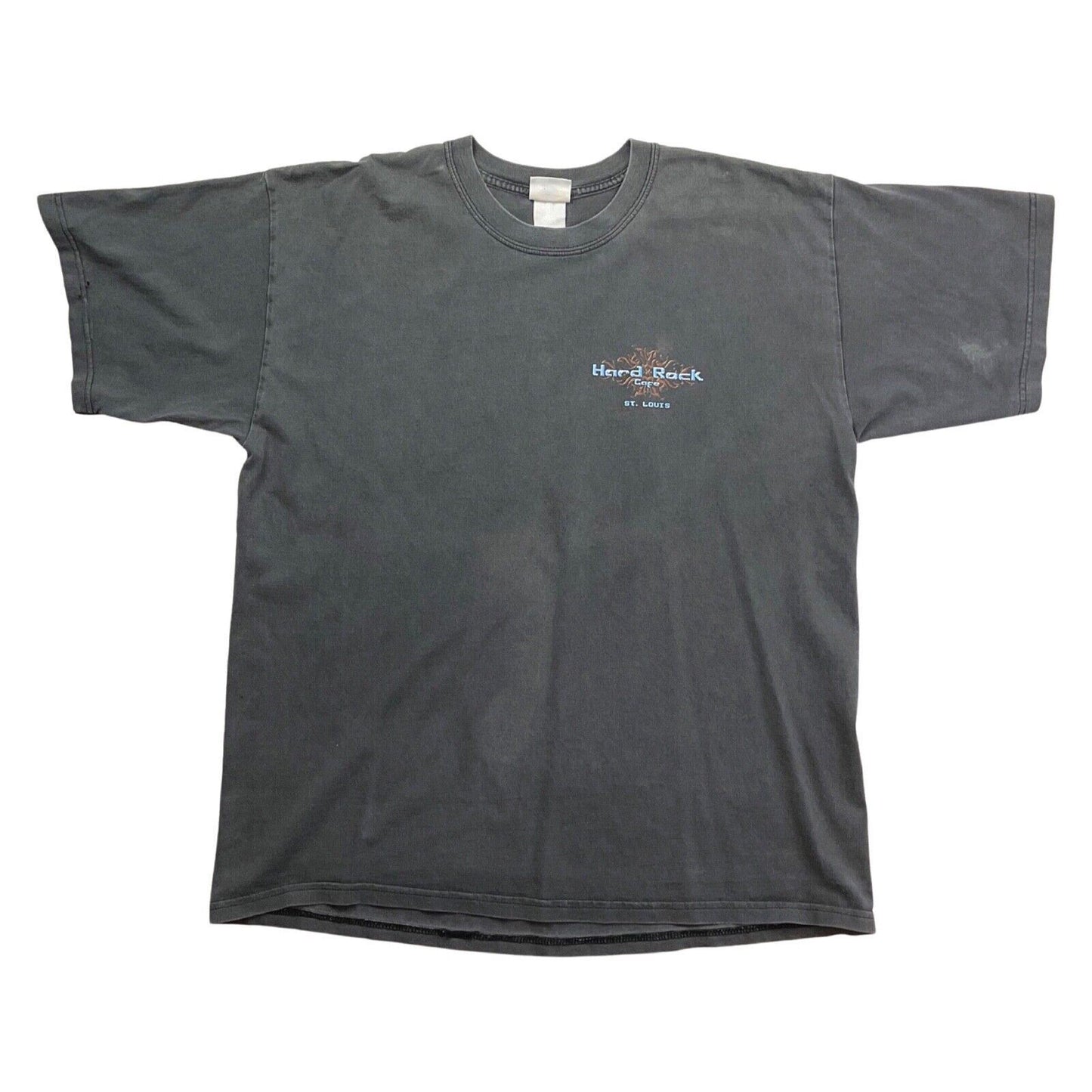 Vintage 90s 00s Grey Hard Rock Cafe St. Louis Souvenir Tshirt M L