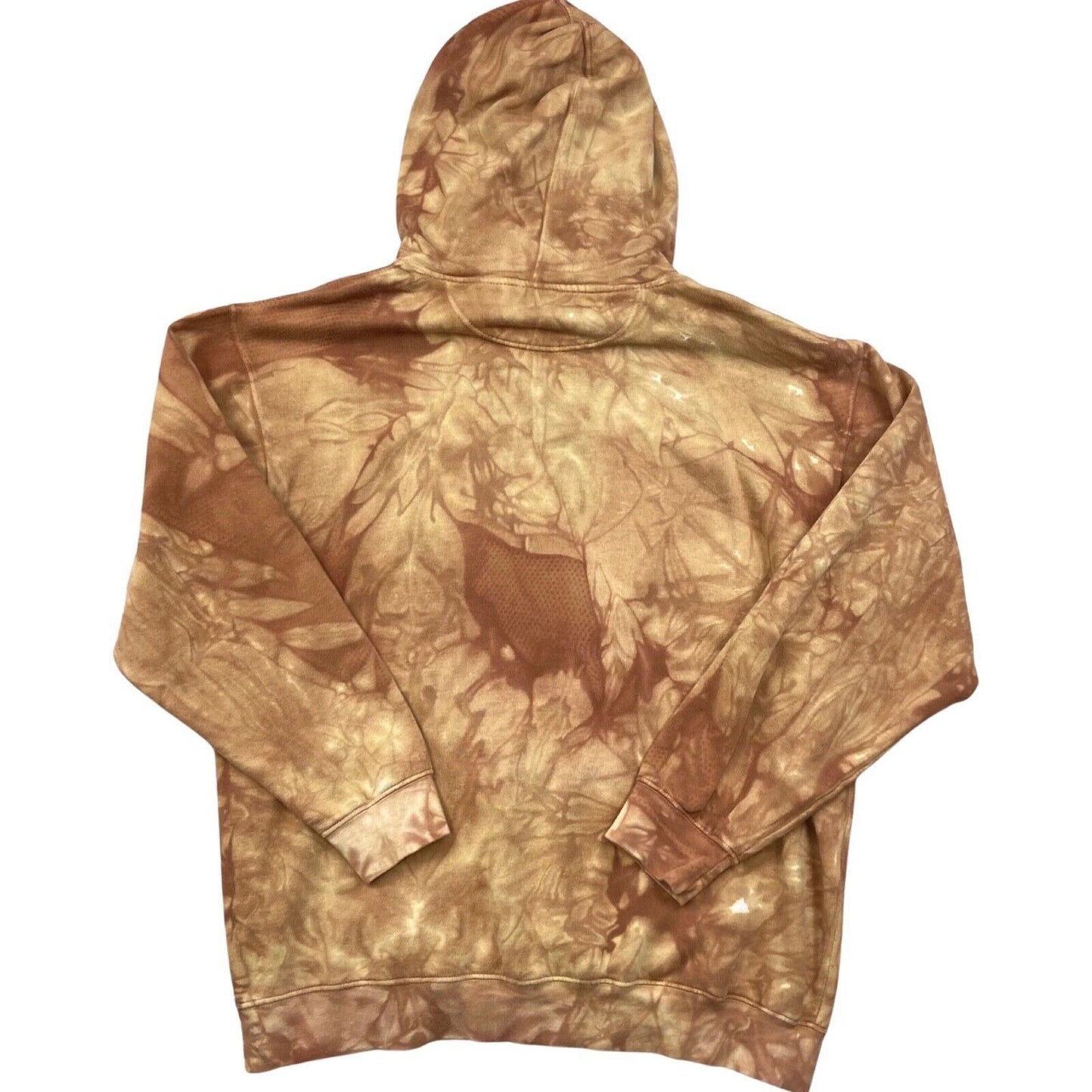 Vintage 00s Y2K Beige Brown Novelty Graphic Lion Hoodie XXL