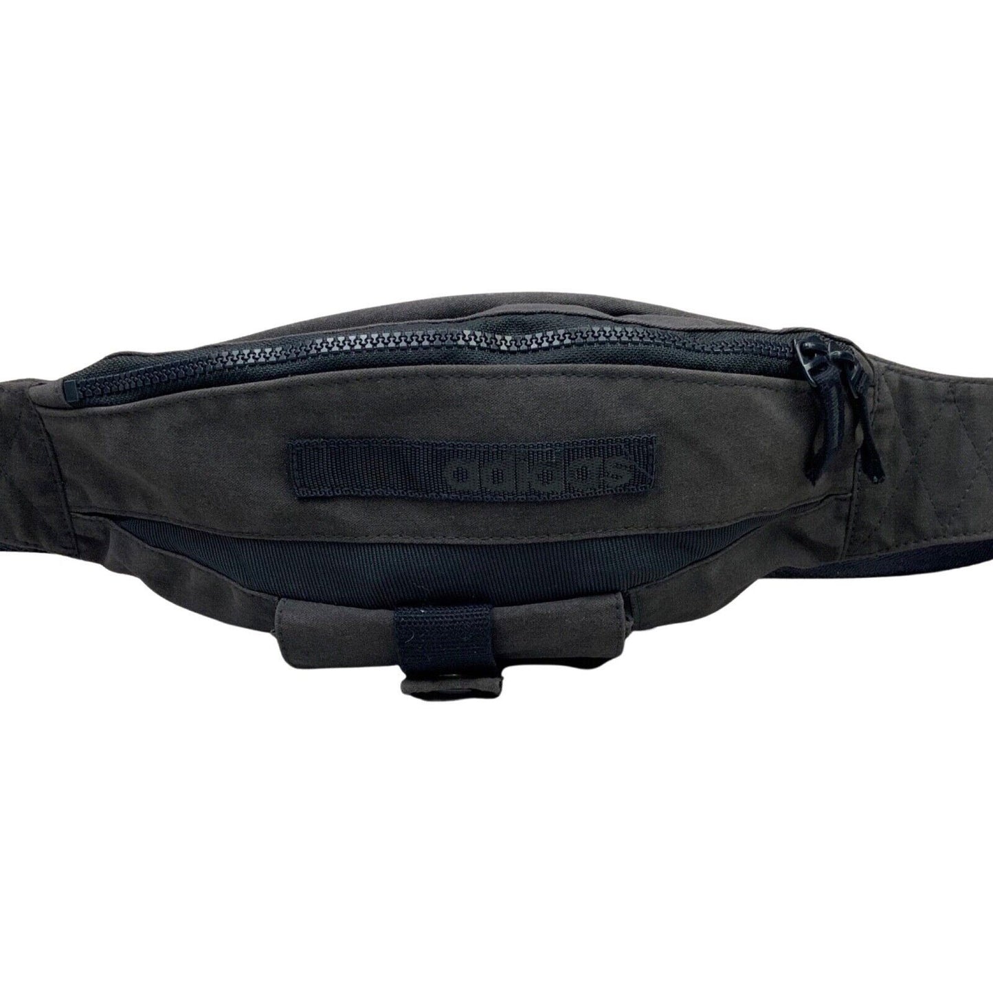 Vintage 2005 Charcoal Grey Adidas Cross Body Bum Bag Cotton Blend
