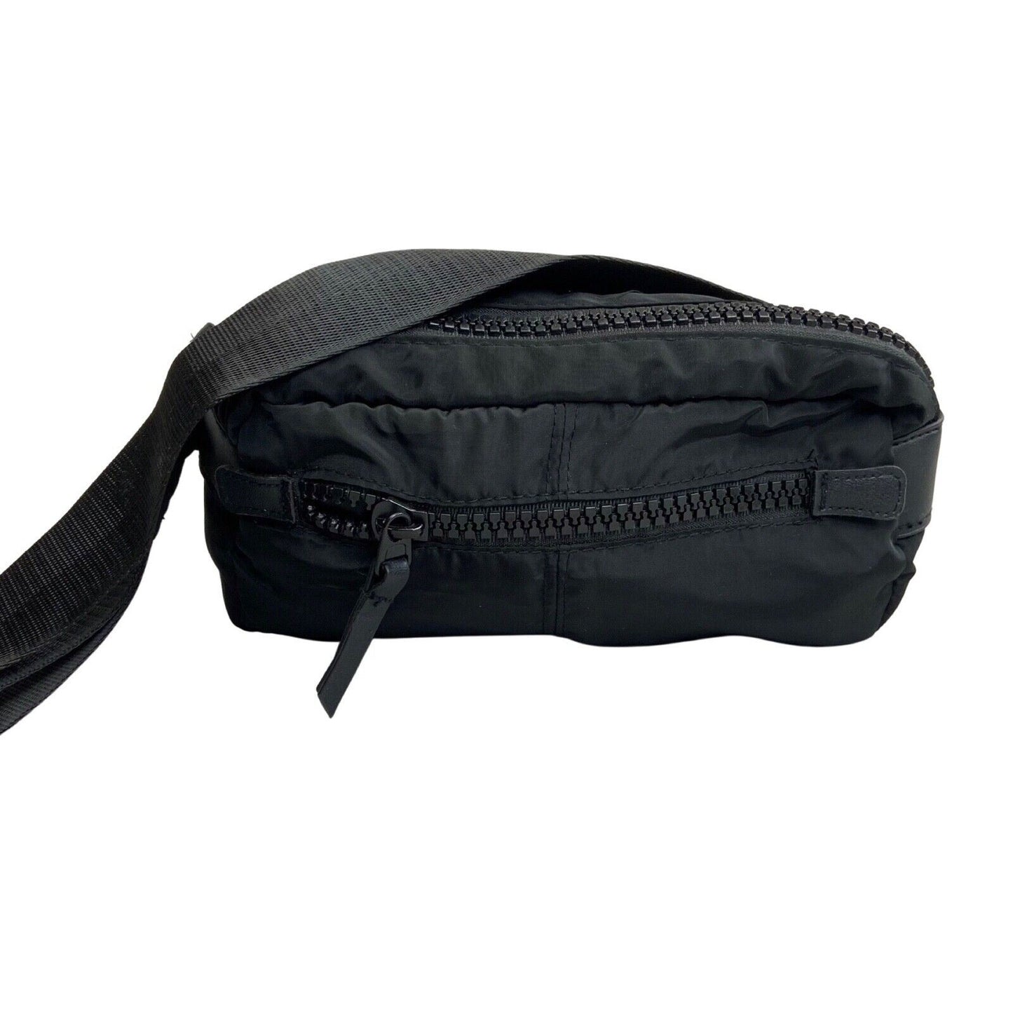 Vintage 00s Black Nylon Cross Body Bum Bag