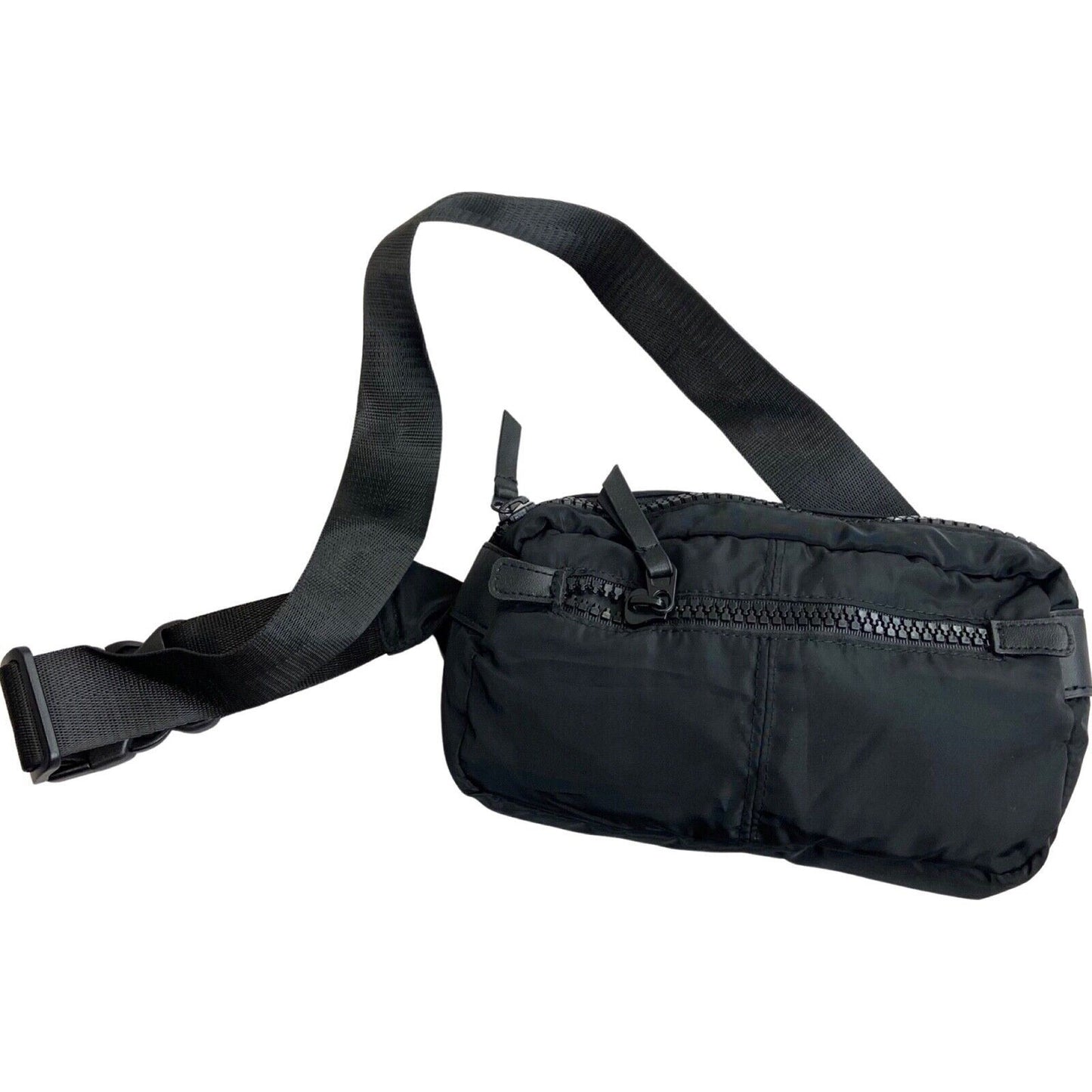 Vintage 00s Black Nylon Cross Body Bum Bag