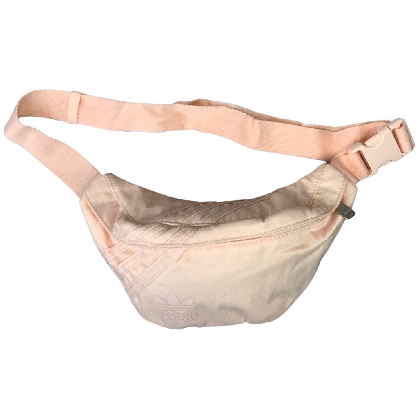 Vintage 90s 00s Baby Pink Adidas Three Striped Cross Body Bum Bag