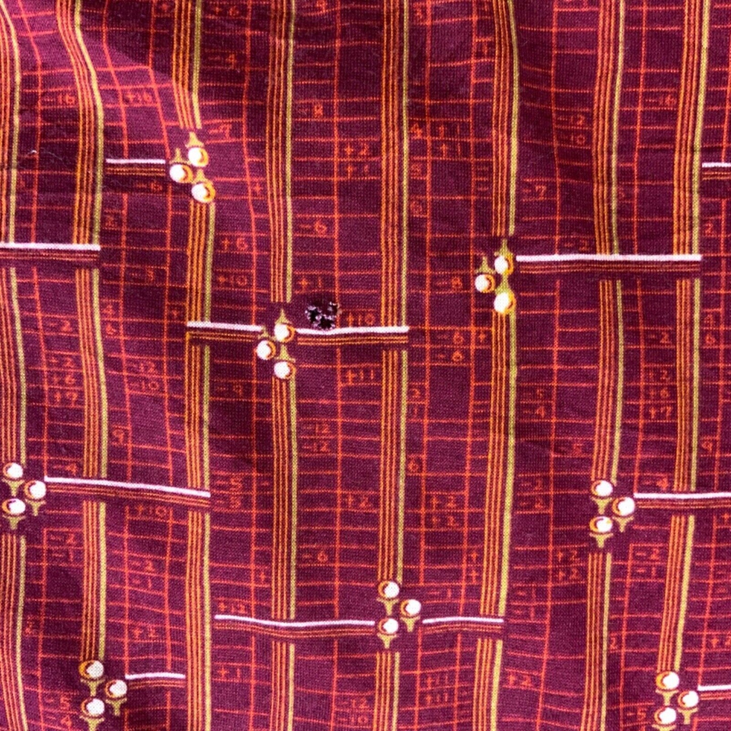 VTG 70S MIZUNO BIG COLLAR MENS POLY SMOCK GOLF SHIRT PSYCHEDELIC PRINT 38” (36)