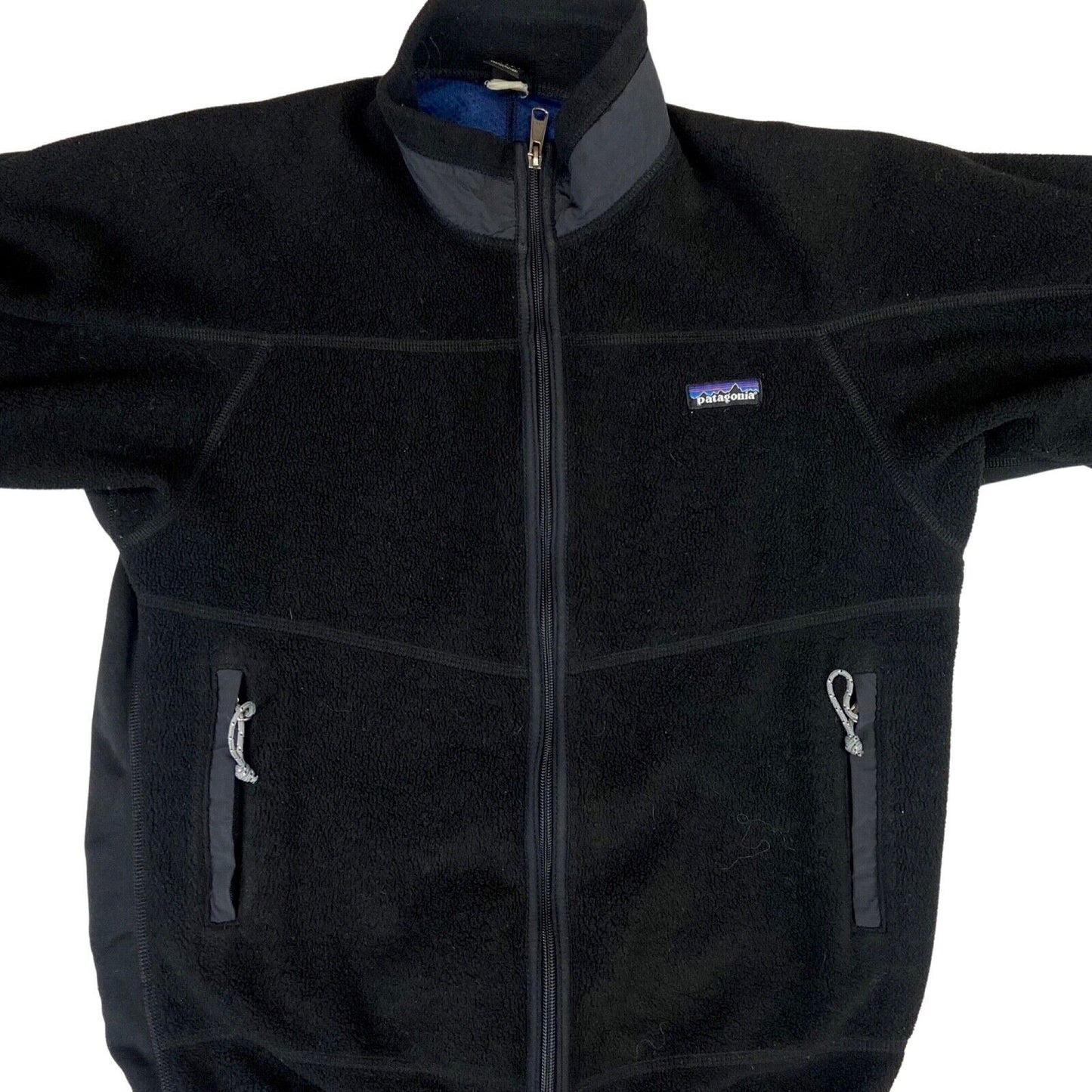 Vintage 90s 00s Black Patagonia Zip Down Fleece S