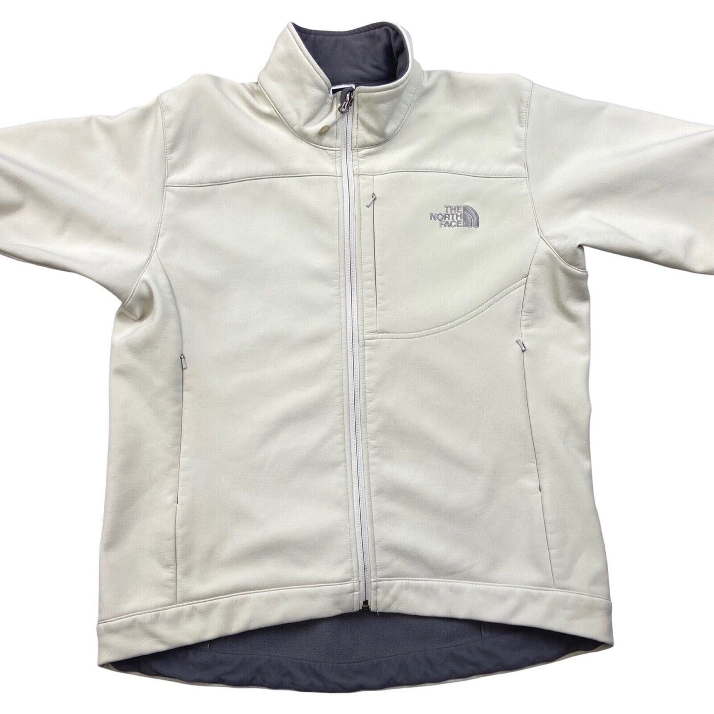 00s Cream The North Face Apex Bionic Soft-Shell Zip-Up Women's Jacket 14 16 L