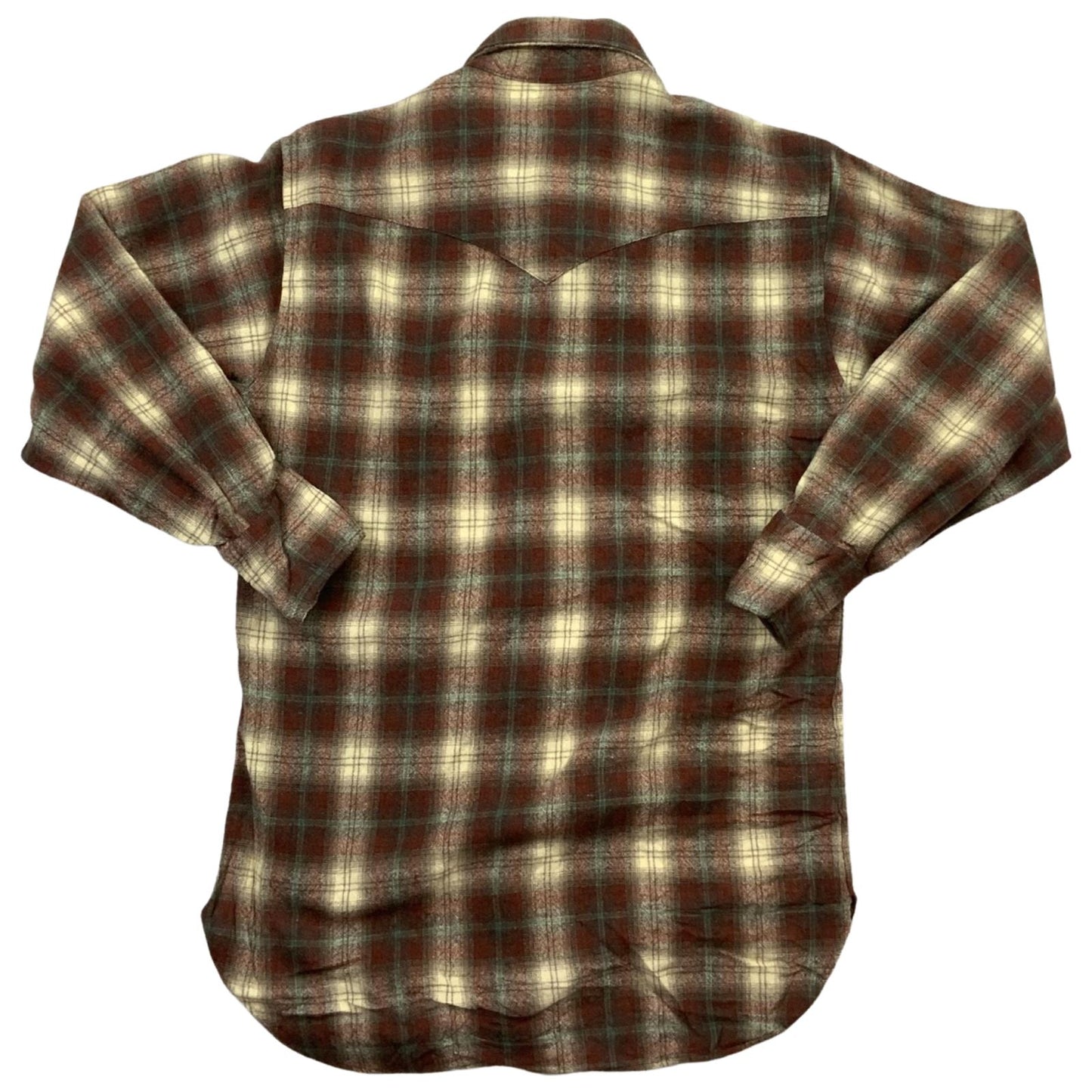 VTG USA PENDLETON HIGH GRADE WESTERN WEAR CANYON SHIRT WOOL ROCKABILLY 34”(38)XS