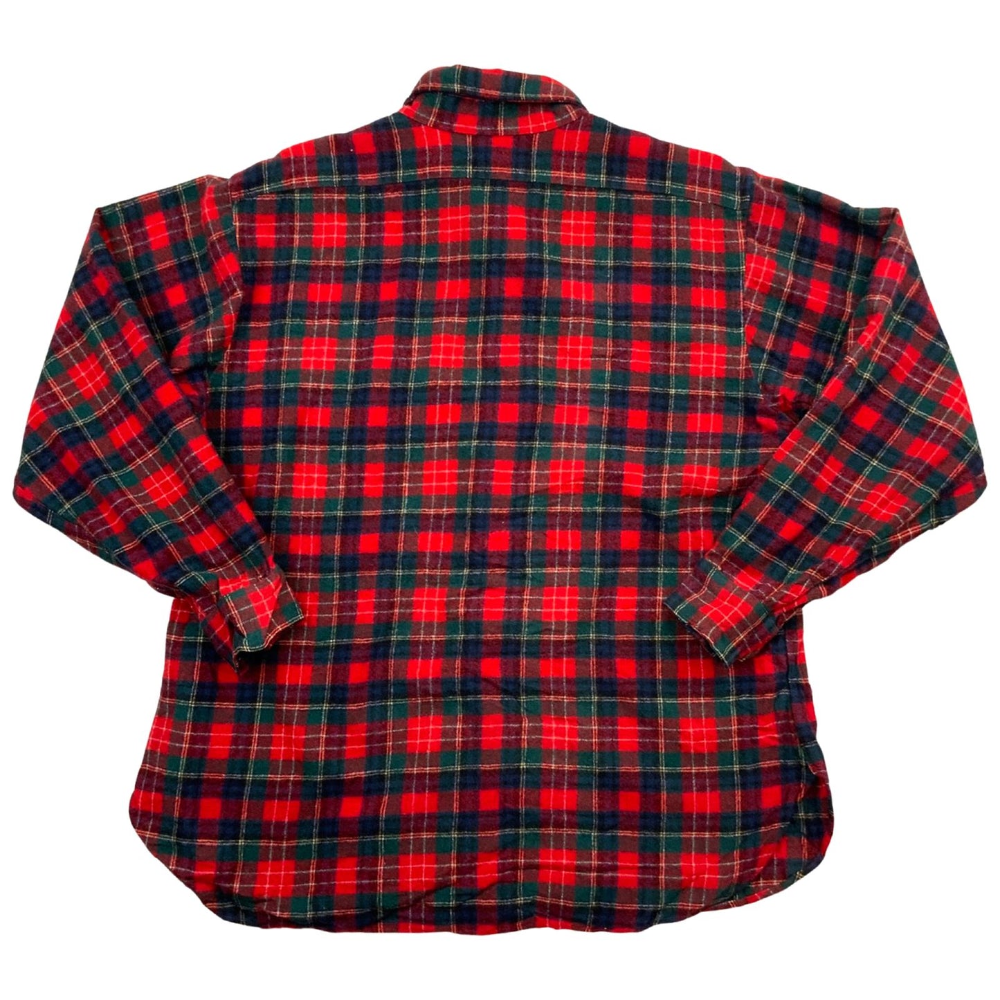 VTG USA PENDLETON WOOL SHIRT CHECK PLAID ROCKABILLY HOT ROD L 48” (44)