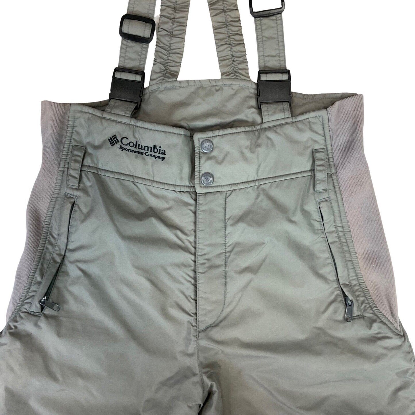 2010s Grey Columbia Sportswear Company Waterproof Ski Salopettes Large