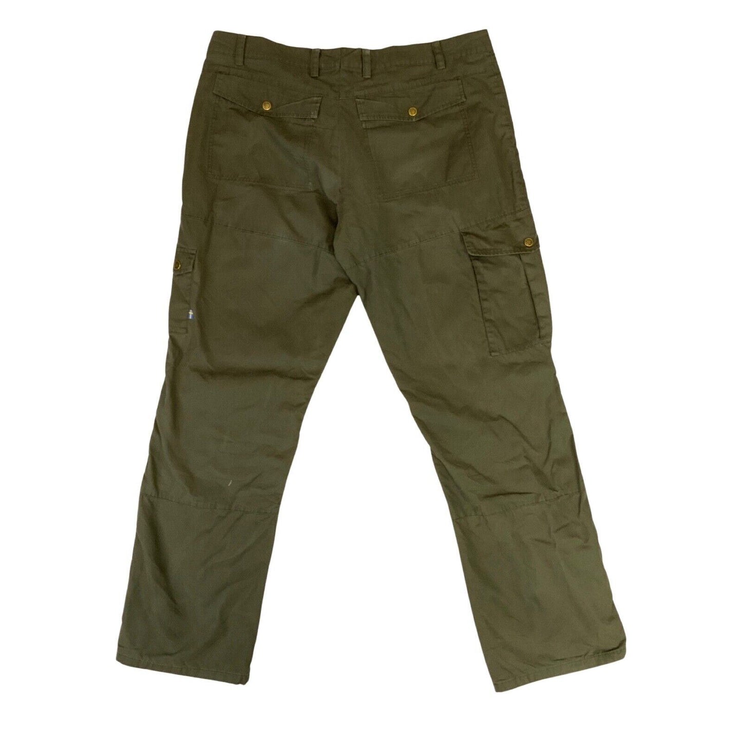 Fjallraven Olive Khaki Ruaha Cargo Trousers G-1000 38-39" Comfort Fit Mid Waist